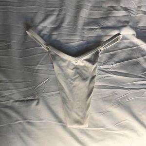 White Thong Bikini Bottom